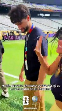 María Becerra: Los chicos querían que yo cantara el himno. Nos habló la FIFA para hacernos la invitación