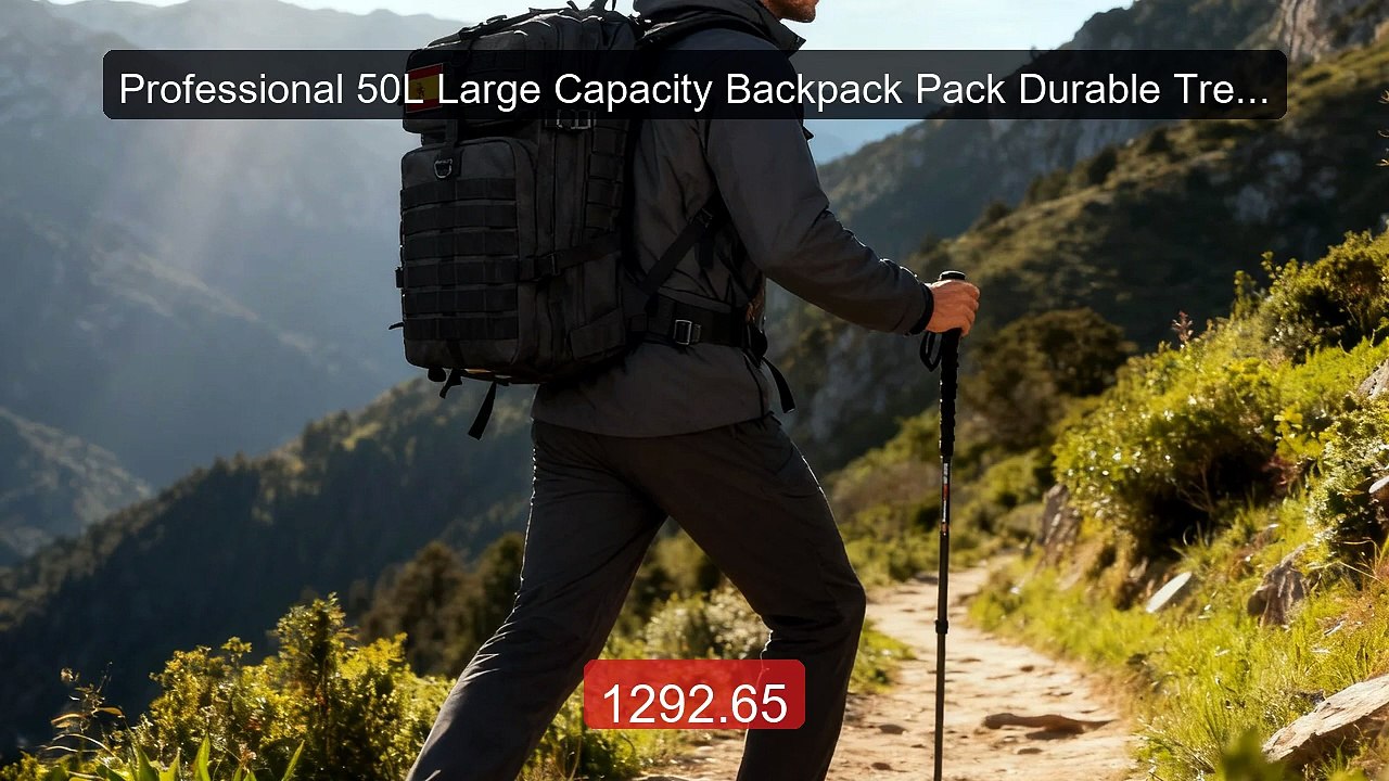 Professional 50L Large Capacity Backpack Pack Durable Trekk... -- Top Pick 2026 | Unbeatable Price!
