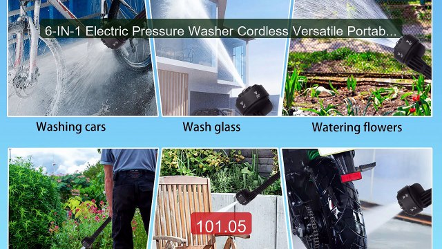 6-IN-1 Electric Pressure Washer Cordless Versatile Portable Ca... Hot Deal 2026 | Limited Offer!