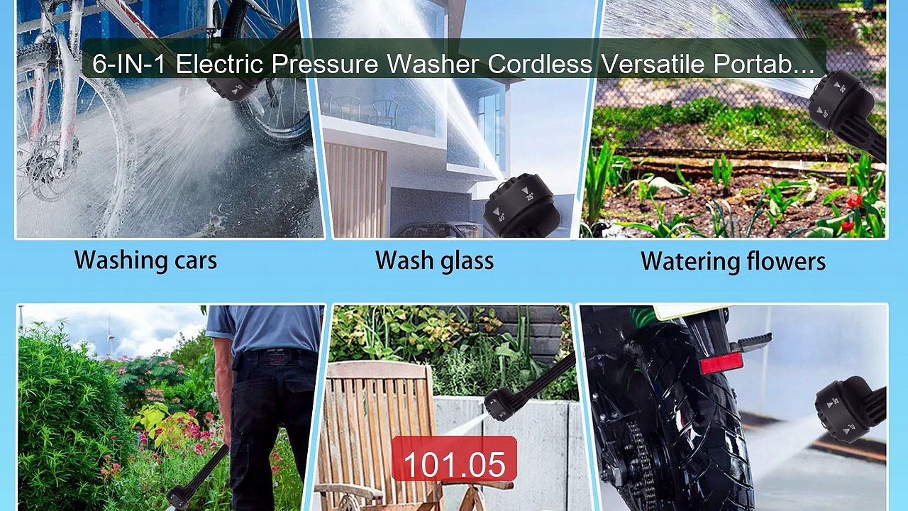 6-IN-1 Electric Pressure Washer Cordless Versatile Portable Ca... -- Hot Deal 2026 | Limited Offer!