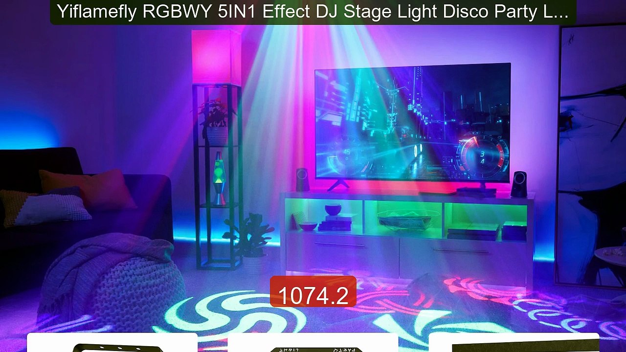 Yiflamefly RGBWY 5IN1 Effect DJ Stage Light Disco Party Lights With... -- Top Rated 2026 | Buy Now!