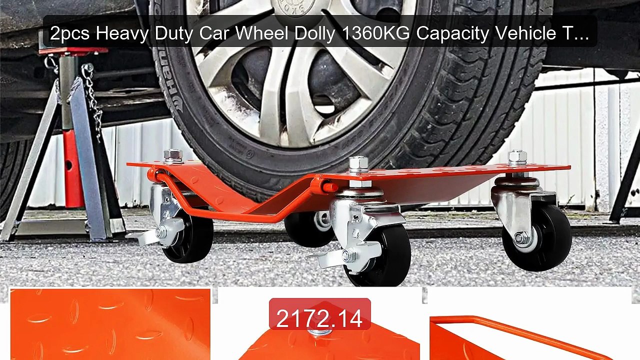 2pcs Heavy Duty Car Wheel Dolly 1360KG Capacity Vehicle Tire S... -- Hot Deal 2026 | Limited Offer!