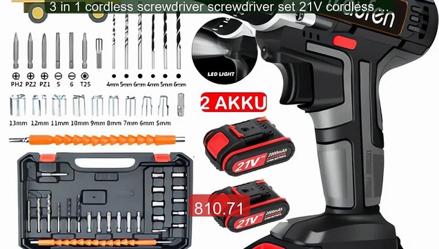 3 in 1 cordless screwdriver screwdriver set 21V cordless screwdrive... Top Rated 2026 | Buy Now!