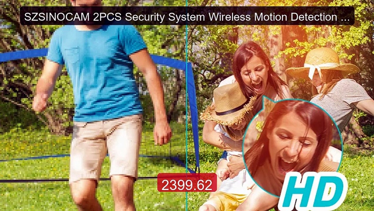 SZSINOCAM 2PCS Security System Wireless Motion...