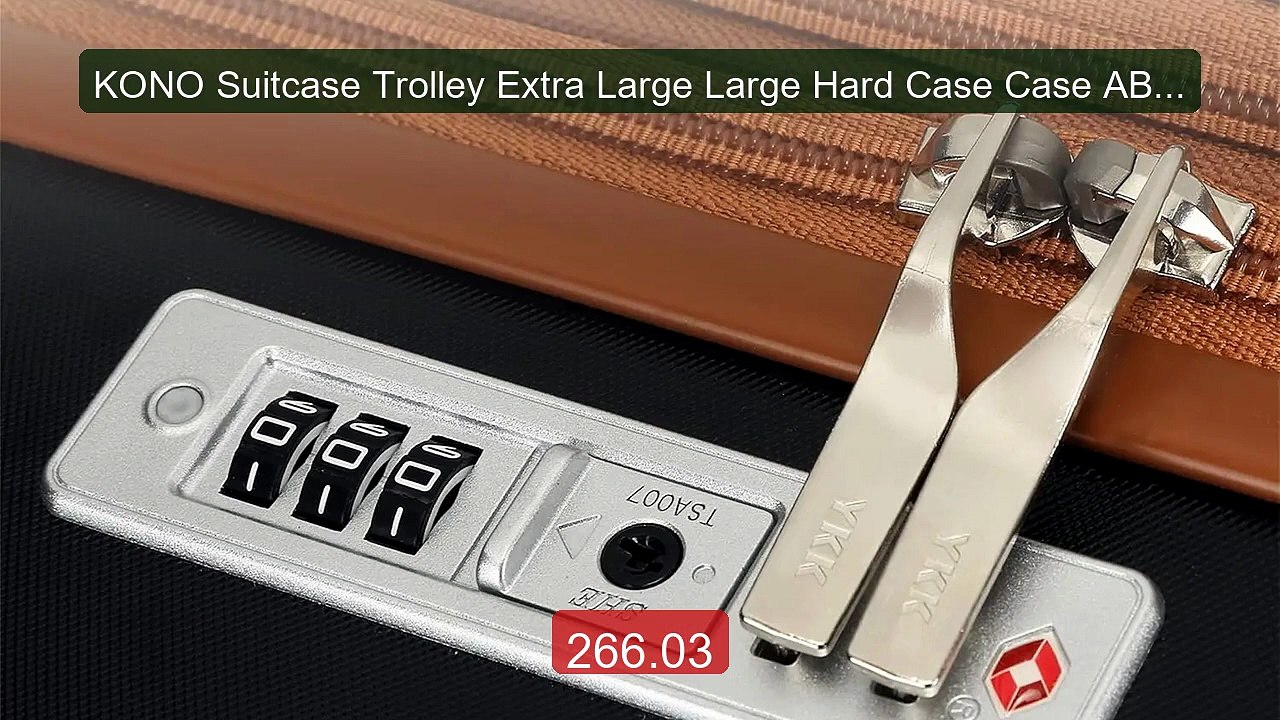 KONO Suitcase Trolley Extra Large Large Hard Case Case ABS + PC Li... -- Best Deal 2026 | Shop Now!