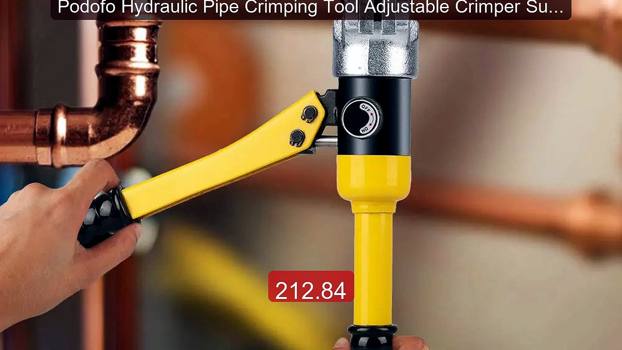 Podofo Hydraulic Pipe Crimping Tool Adjustable Crimper Suit Fo... -- Hot Deal 2026 | Limited Offer!