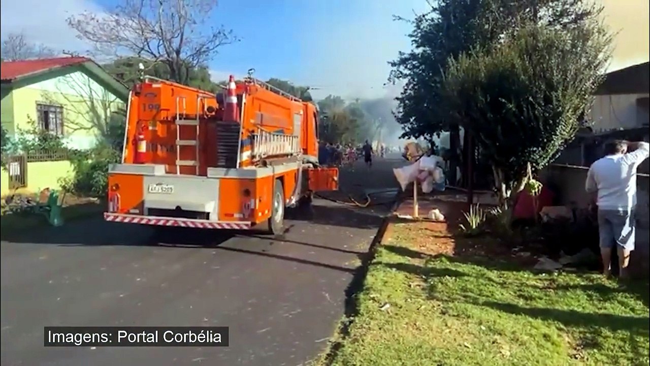 Incêndio destrói casa na Vila São José em Corbélia