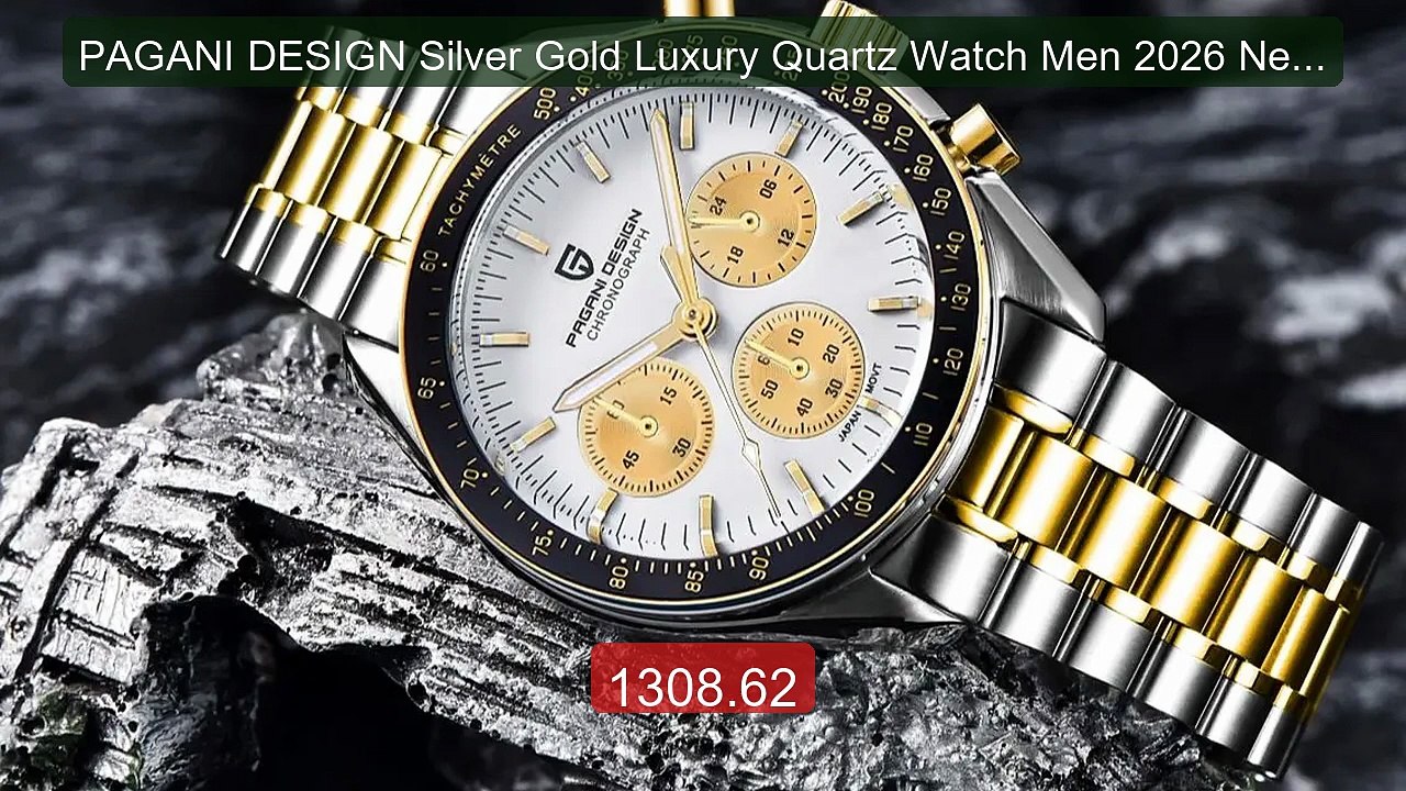 PAGANI DESIGN Silver Gold Luxury Quartz Watch Men 2026 New Moon Wa... -- Best Deal 2026 | Shop Now!