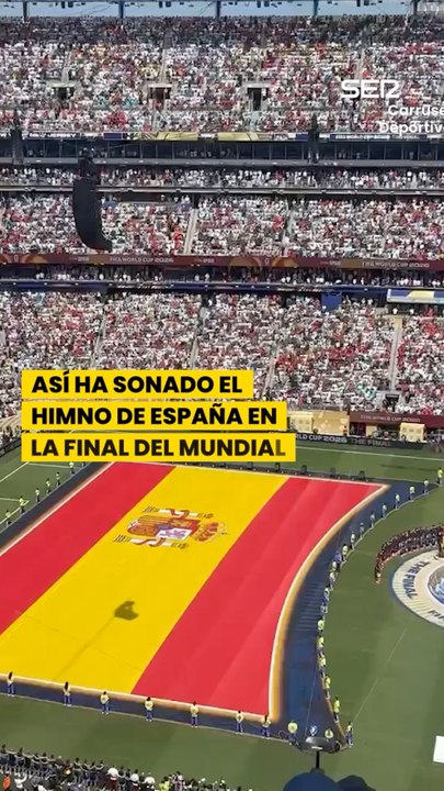 Así ha sonado el himno de España en la final del Mundial