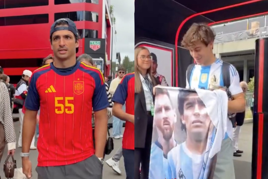 World Cup fever takes over the F1 paddock as Colapinto and Sainz back their nations