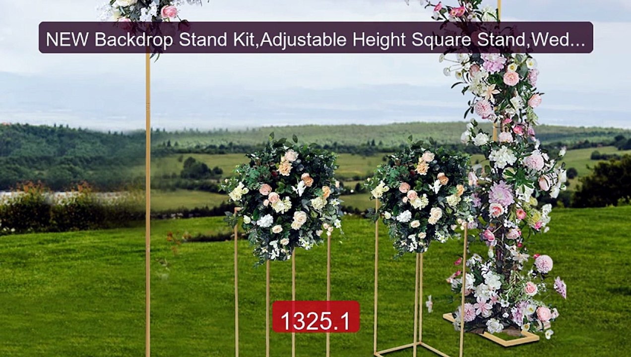 NEW Backdrop Stand Kit,Adjustable Height Square Stand,Wedding ... -- Hot Deal 2026 | Limited Offer!