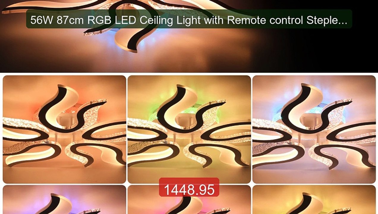 56W 87cm RGB LED Ceiling Light with Remote control Stepless Dimmin... -- Best Deal 2026 | Shop Now!