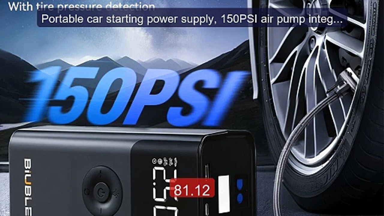 Portable car starting power supply, 150PSI air pump integrated, eme... -- Top Rated 2026 | Buy Now!