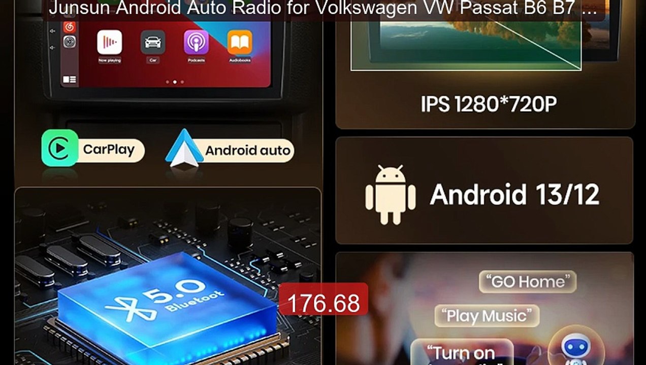 Junsun Android Auto Radio for Volkswagen VW Passat B6 B7 CC Tiguan ... -- Top Rated 2026 | Buy Now!