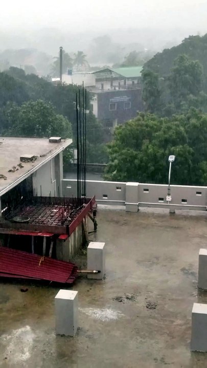 Watching the Rain from the 5th Floor 🌧️ | Relaxing Rainy Day View | India