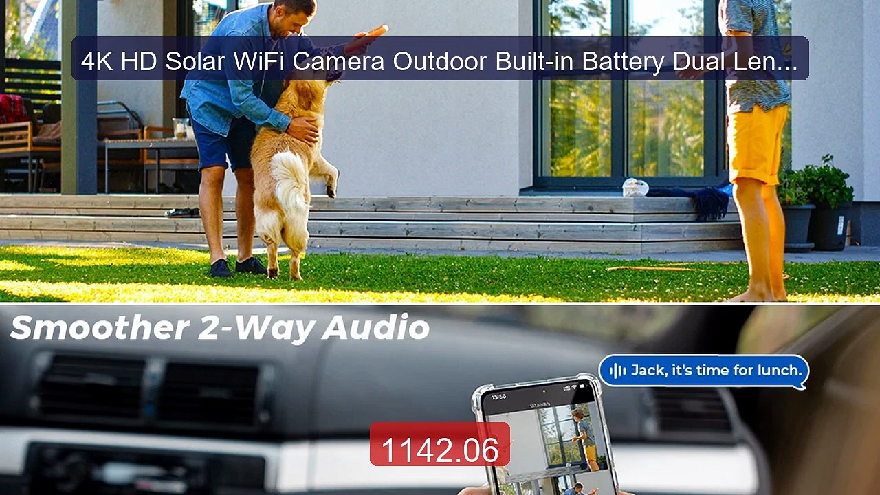 4K HD Solar WiFi Camera Outdoor Built-in Battery Dual Lens 2K ... -- Hot Deal 2026 | Limited Offer!