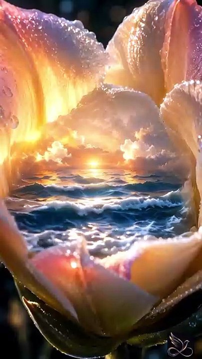 The Flower That Dreamed the Ocean | Stunning 4K AI Fantasy Short
