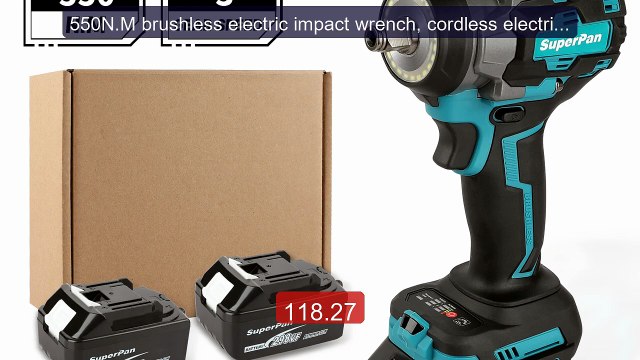 550N.M brushless electric impact wrench, cordless electric wre... Hot Deal 2026 | Limited Offer!