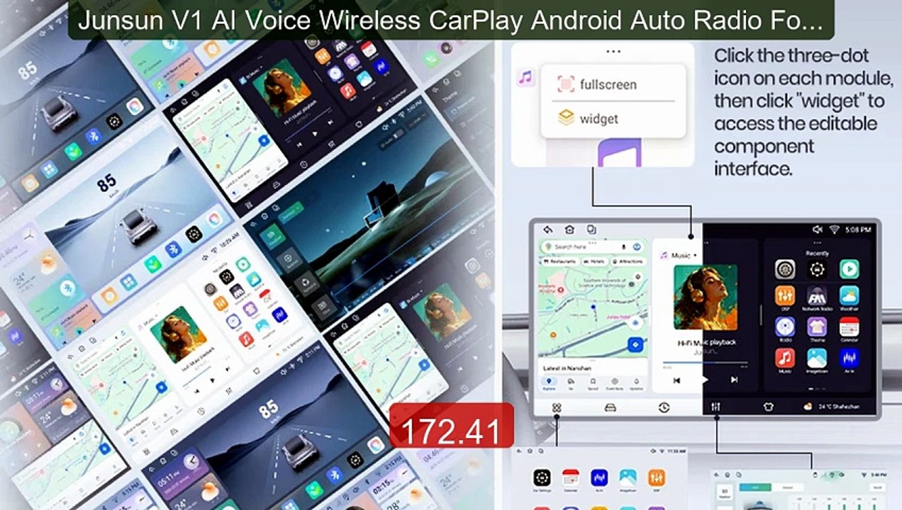 Junsun V1 AI Voice Wireless CarPlay Android Auto Radio For Sk... -- Amazing Value 2026 | Must Have!