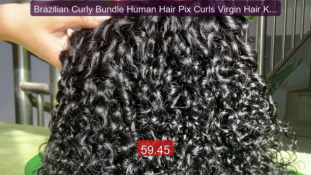 Brazilian Curly Bundle Human Hair Pix Curls Virgin Hair Kinky... -- Amazing Value 2026 | Must Have!