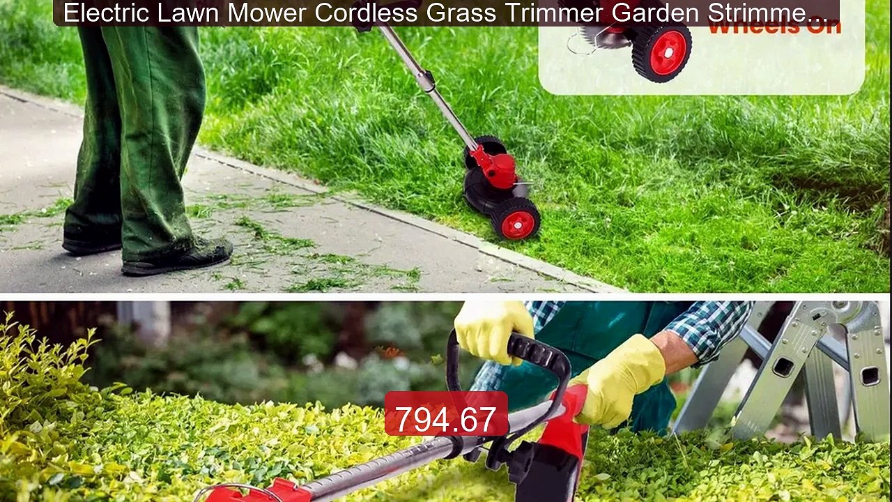 Electric Lawn Mower Cordless Grass Trimmer Garden Strimmers Grass T... -- Top Rated 2026 | Buy Now!