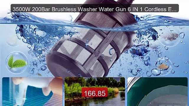 3500W 200Bar Brushless Washer Water Gun 6 IN 1 Cordless Electr... Hot Deal 2026 | Limited Offer!