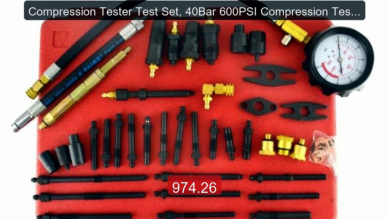 Compression Tester Test Set, 40Bar 600PSI Compression Tester ... -- Amazing Value 2026 | Must Have!