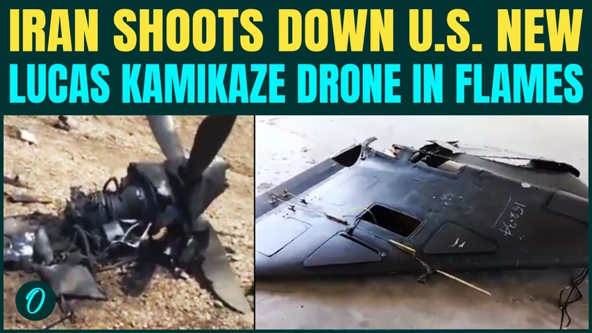 Iran SHOOTS DOWN U.S. Lucas Kamikaze Drone; FLAUNTS Wreckage Of Downed Uav | WATCH