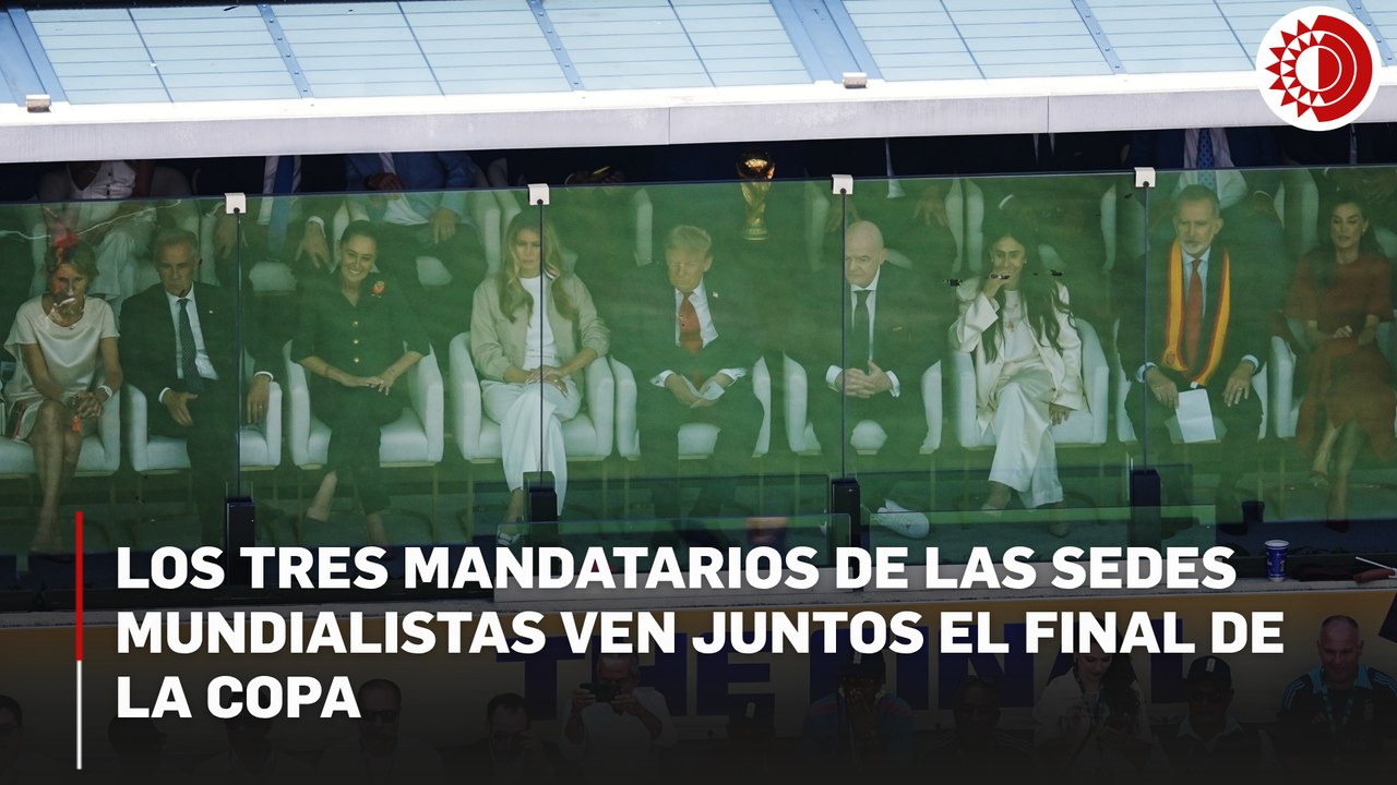 Sheinbaum ve la final de la Copa del Mundo junto a Trump y Carney