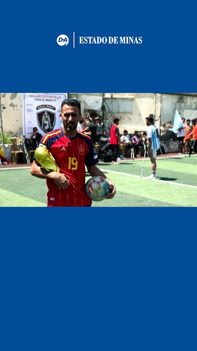 Amputados de Gaza simulam final da Copa do Mundo