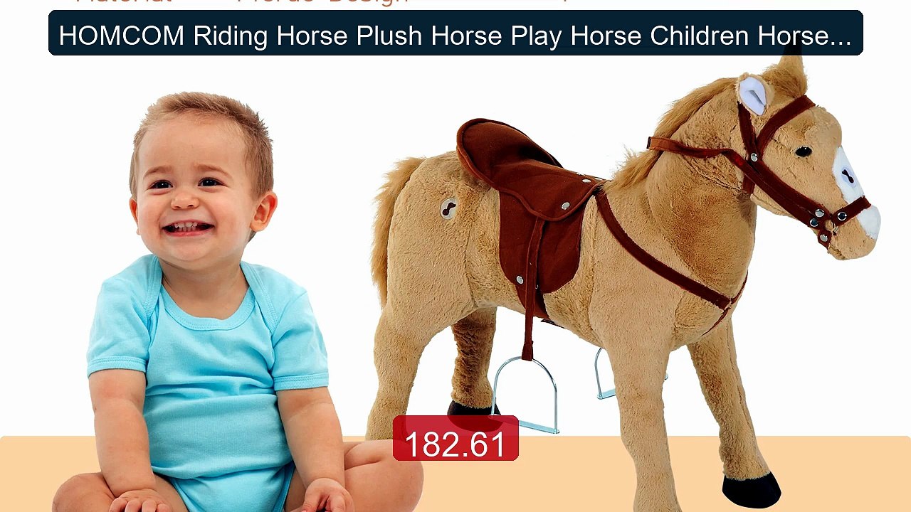 HOMCOM Riding Horse Plush Horse Play Horse Children Horse w... -- Top Pick 2026 | Unbeatable Price!