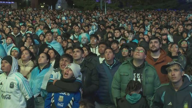 Desolación en Buenos Aires tras consumarse la derrota de Argentina | España 1 - Argentina 0