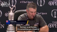 Fox lost for words after winning 2026 Open Championship