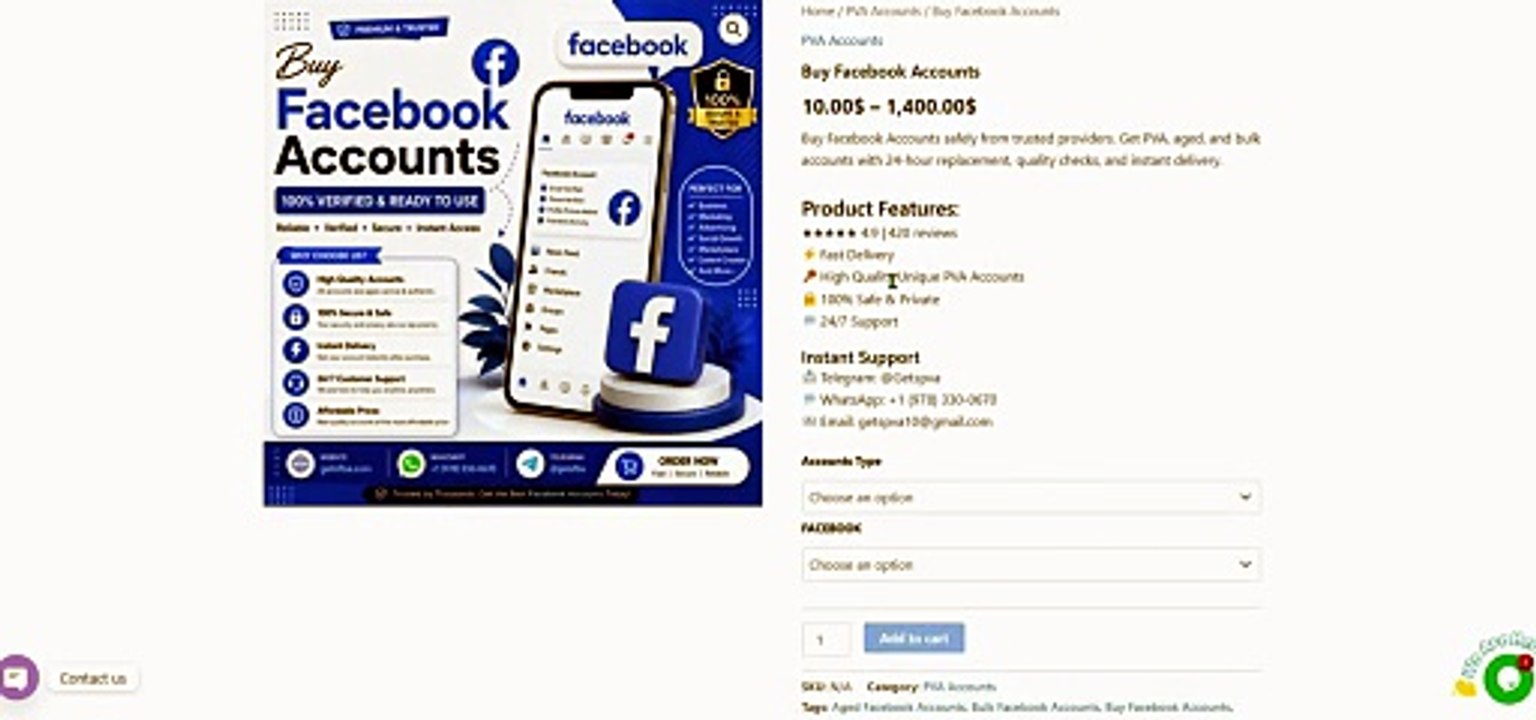Buy New Facebook Accounts - Trusted, Safe & Secure