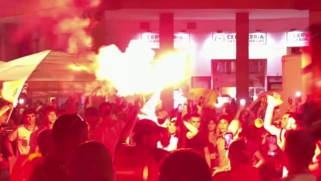 Espagne - Scènes de liesse à Madrid pour fêter le sacre de la Roja !