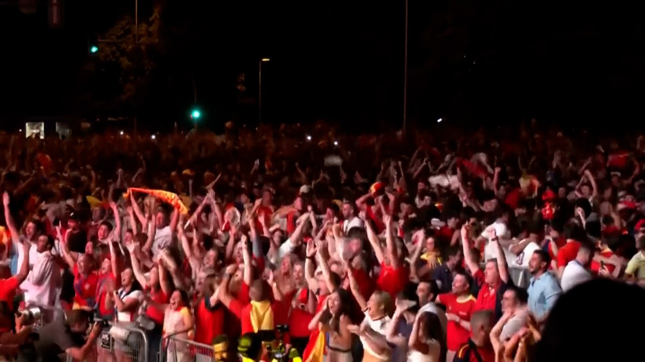 Los fans de Madrid enloquecen con el gol de Ferran Torres que ha dado el Mundial a España