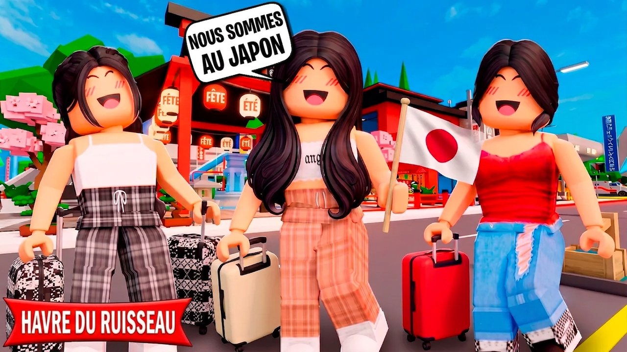 Des filles pauvres remportent un voyage de rêve au Japon ! Histoires Brookhaven RP | Roblox