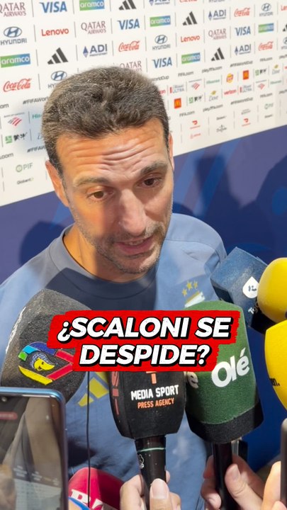 Las palabras de ¿despedida? de Scaloni