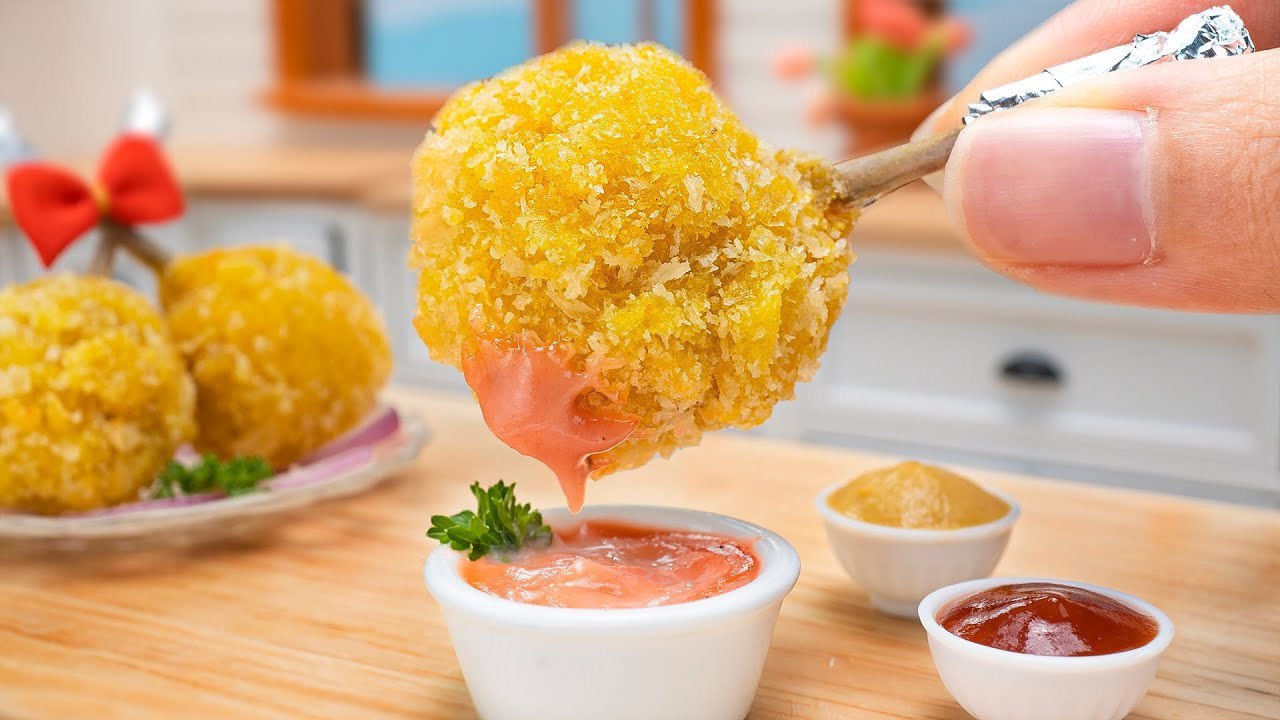 Delicious Fried Chicken Lollipop Recipe 🍗 Yummy Cooking Miniature Food in Mini Kitchen
