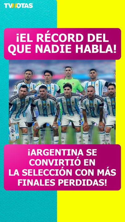 ¡Nuevo récord! Argentina empata a Alemania como las selecciones com más finales perdidas en el Mundial