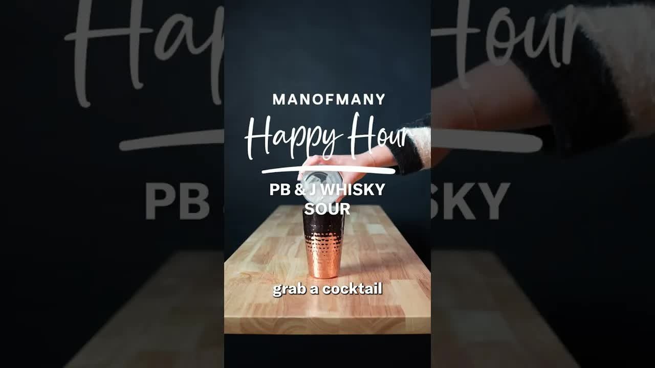 Roasted Peanut Butter Brittle Cocktail Recipe! | Happy Hour - PB&J Sour