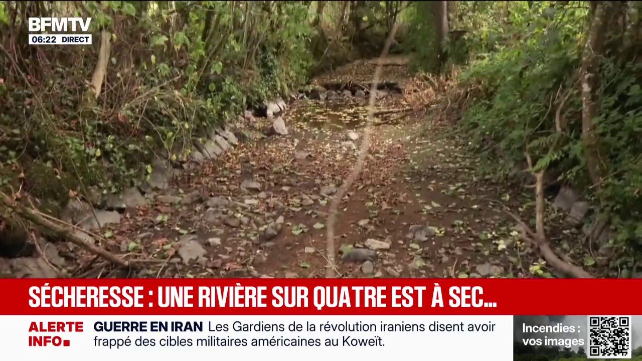 En France, un quart des cours d'eau sont complètement asséchés