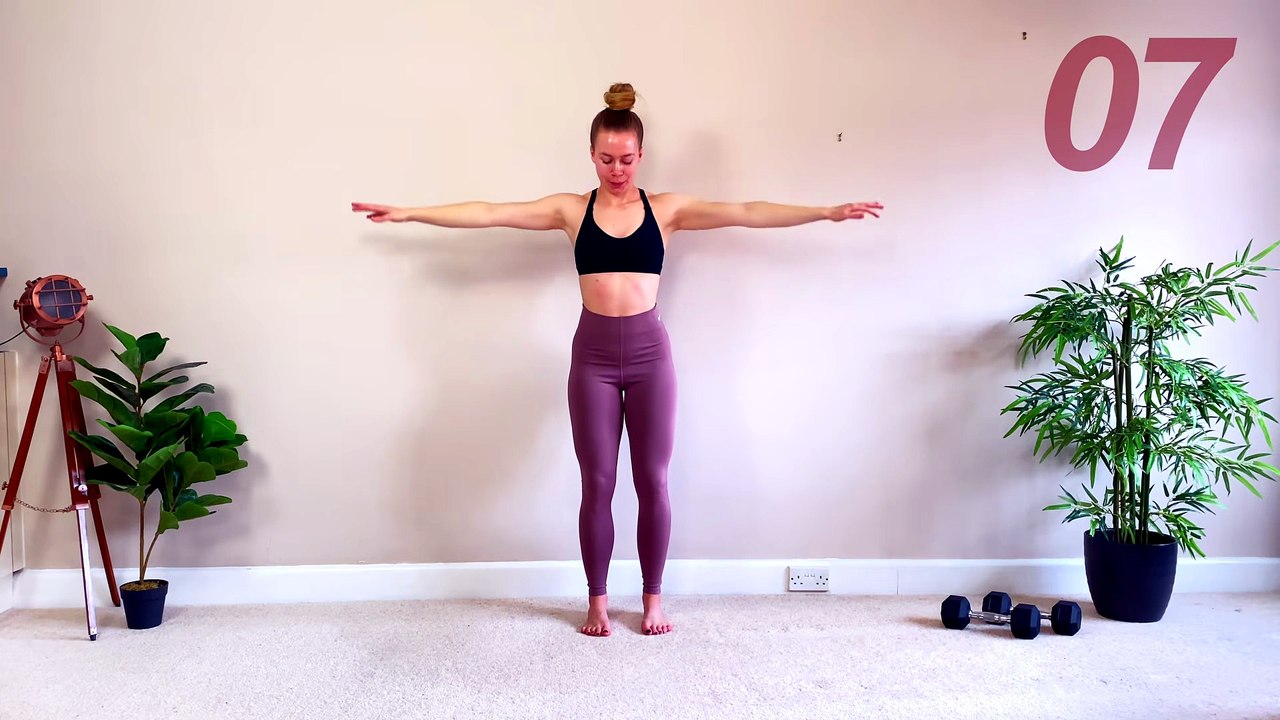 20MIN UPPER BODY WORKOUT (Back, Arms, Chest, Shoulders) - At Home Workout  MonikaFit_