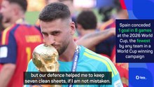 'Grateful' Unai Simon credits team-mates for Spain's defensive steel