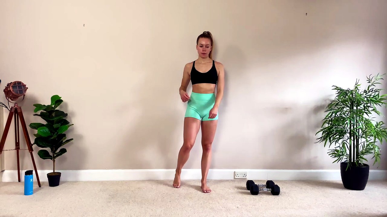 20MIN LEG WORKOUT AT HOME (Dumbbell or Water Bottle)_