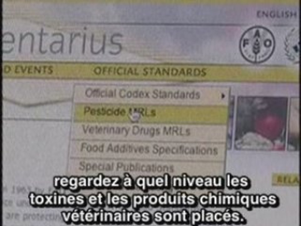 CONTROL DES ALIMENTS D'ORIGINES ANIMAL