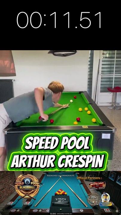 0.45.27 Speed Pool Arthur Crespin #8pool #blackball #billard #ultimatepool #pourtoi #fyp #fluxshorts #reels