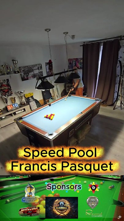 1.02.35 Speed Pool Francis Pasquet #8pool #blackball #billard #ultimatepool #pourtoi #fyp #fluxshorts #reels