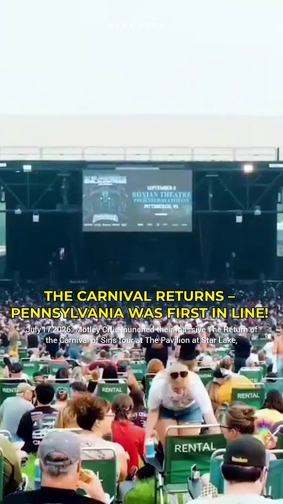 THE CARNIVAL RETURNS! Mötley Crüe @ Pavilion at Star Lake 2026