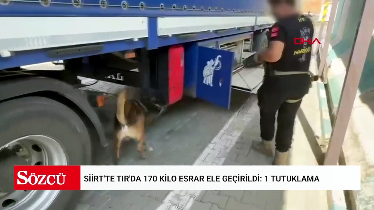 Siirt'te TIR'da 170 kilo esrar ele geçirildi: 1 tutuklama